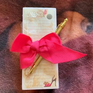 NWT memo pad and pen